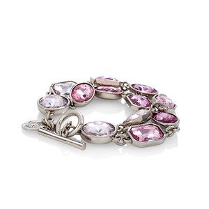 WHBM Purple Ombre Stone Toggle Bracelet